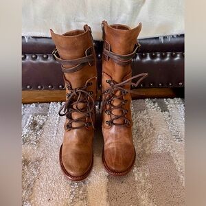 Freebird by Steven  CABOOSE Leather ZIPPER AND LACES Boots. RARE NEW Size 6 New